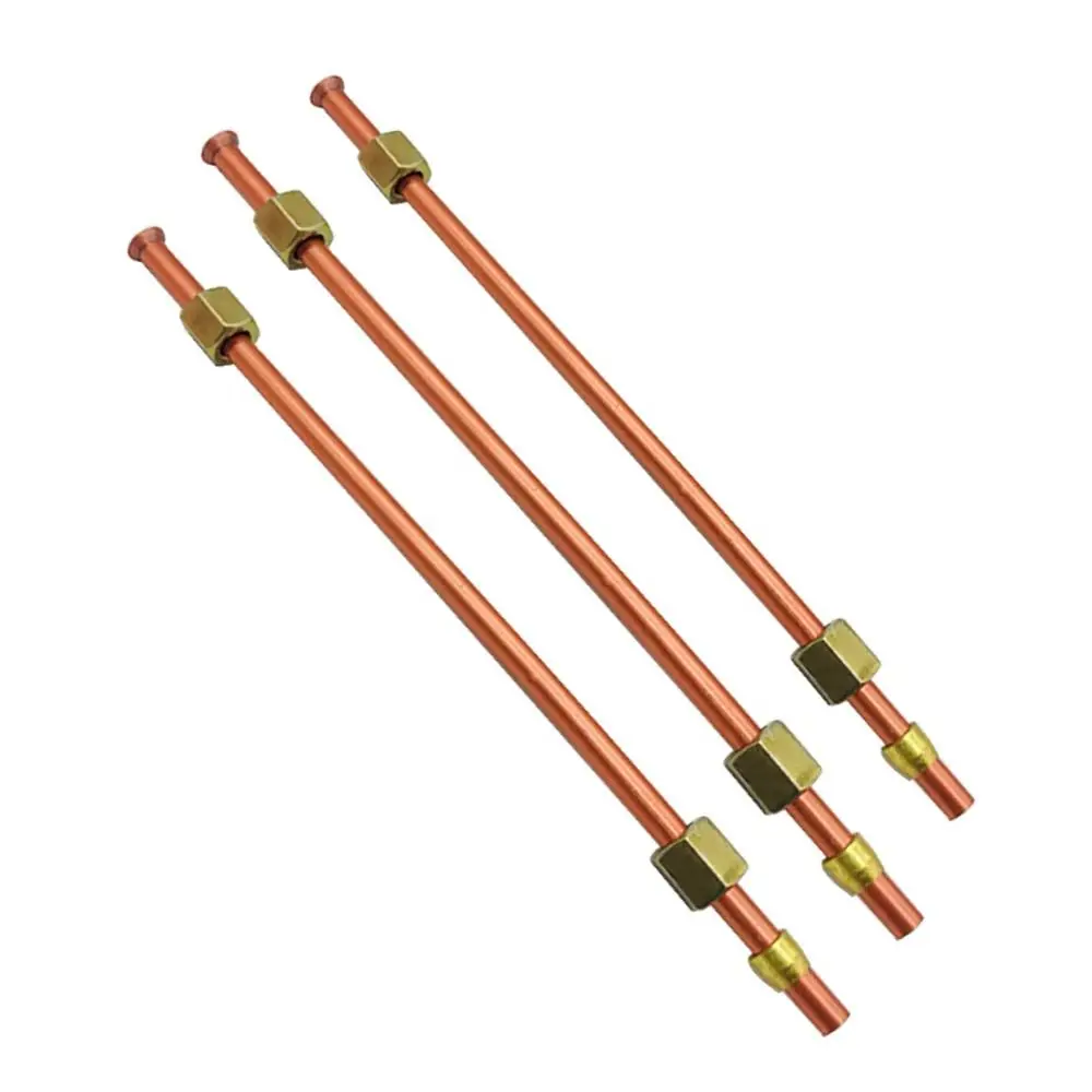 1Pcs Aluminum Copper-plated Air Compressor Exhaust Tube 200/400/600/800mm Bendable Pressure Relief Valve Tube Air Line Hose view 4