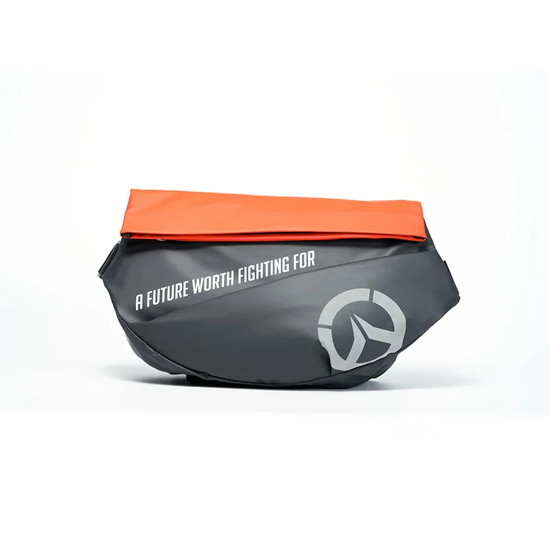 [Officiel] Jeu Overwatch Sac à bandoulière D.Va Sac de poitrine de voyage en plein air décontracté pour hommes et femmes Accessoires de cosplay Cadeau d'anniversaire de Noël