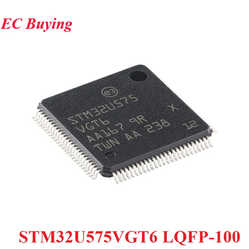 STM32U575VGT6 STM32U575 STM32 U575VG U575VGT6 LQFP-100 ARM Cortex-M33 32-bit Microcontroller MCU Chip IC Controller New Original