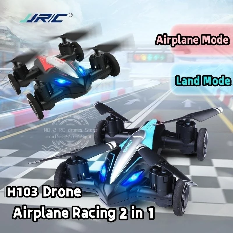 New JJRC Land-Air Mini Drone Plane Dual-Mode Aircraft Mini Four-Axis Remote Control Aircraft Tumbling Light Unmanned Vehicle Toy