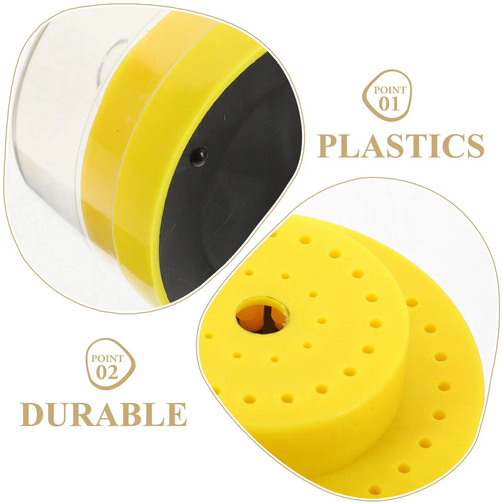 

2 pcs Drill Bits Holder 60-Holes Plastic Nail Bits Storage Stand For Salon Home Diy Nail Art Display Organizer