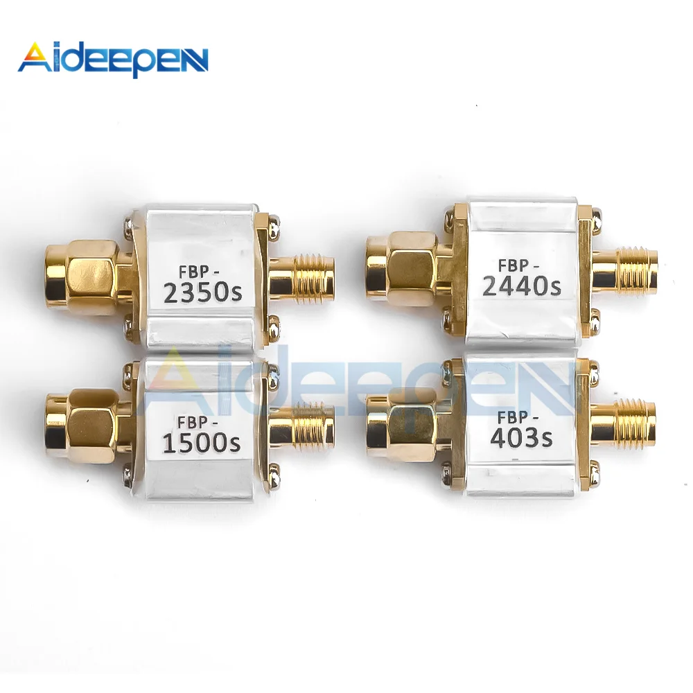 SAW interface Bandpass Filter FBP 2440MHz 403MHz 1500MHz 2350MHz 20-80MHz Bandwidth SMA-M SMA-F Interface 100 mW Power Filter