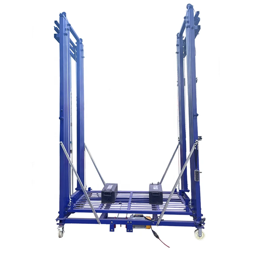 Electric scaffold lift foldable mobile platform