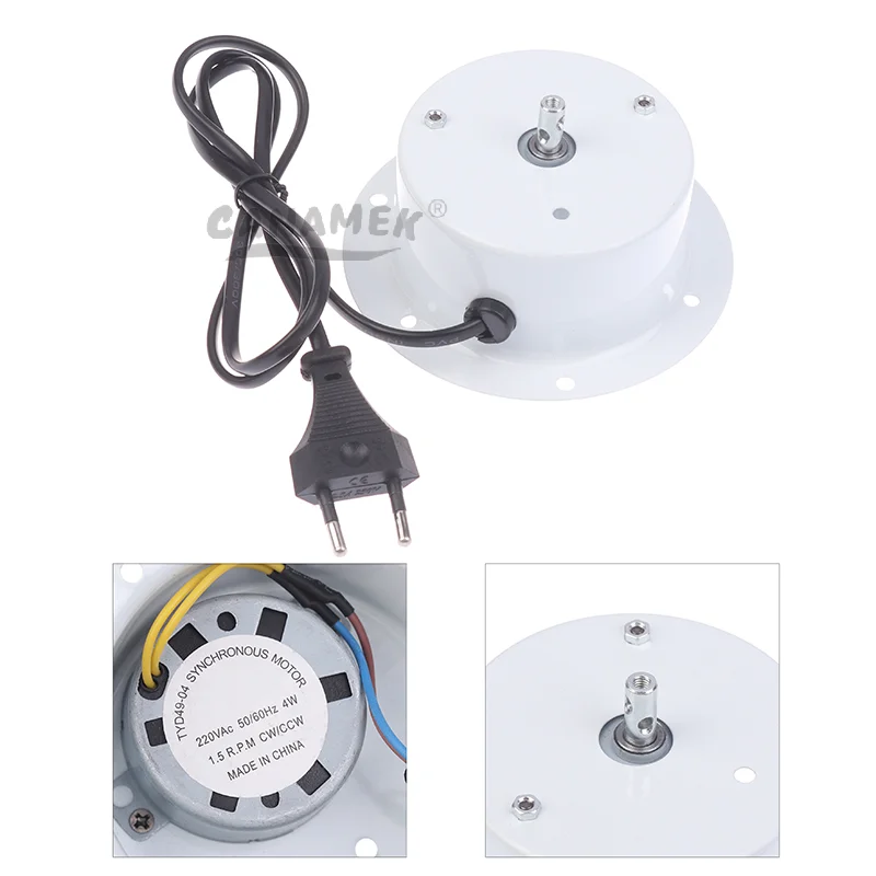 

Вращающийся двигатель 1,5 об/мин с вилкой для подвесного стеклянного зеркала, диско-шар, DJ KTV, замена светильника для вечеринок