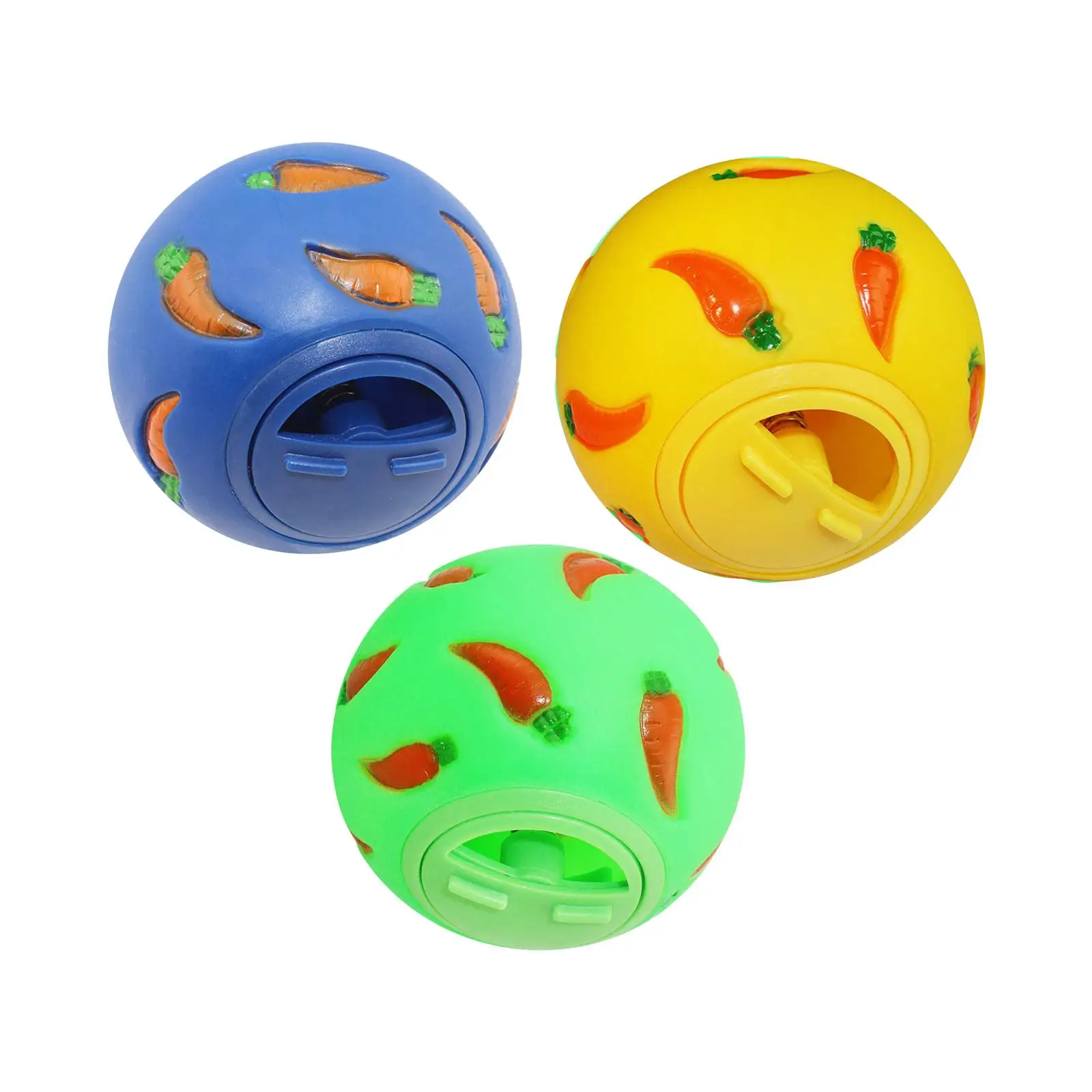 Rabbit Treat Ball Pet Feeder Interactive Snack Toy Bite Resistant Toy Ball