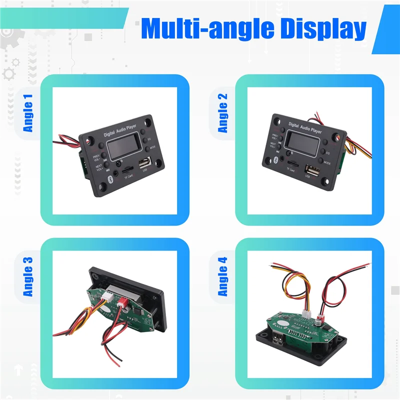 A19E-1 Stuks Bluetooth Module Auto Audio Mp3 Decoder Bluetooth Mp3 Decoder Eindversterker Board Externe Microfoon Functie