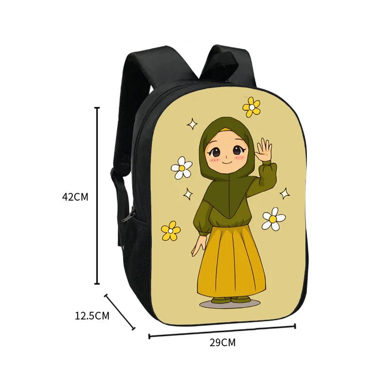 Mochila Hijab musulmana para mujer, bandana de Muslimah para la cabeza, mochila de día para viaje, bolso para portátil para niñas islámicas, mochilas escolares para adolescentes