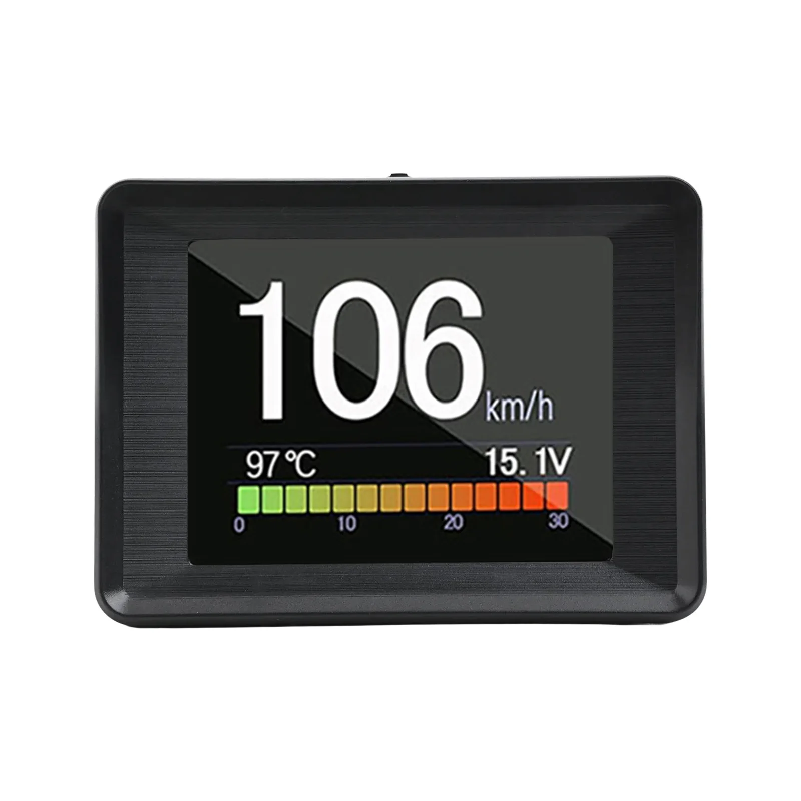 12V 74*55*20mm On-Board Computer Fully Sealed Design Overspeed Alarm Voltage Monitor Water Temperature Monitor