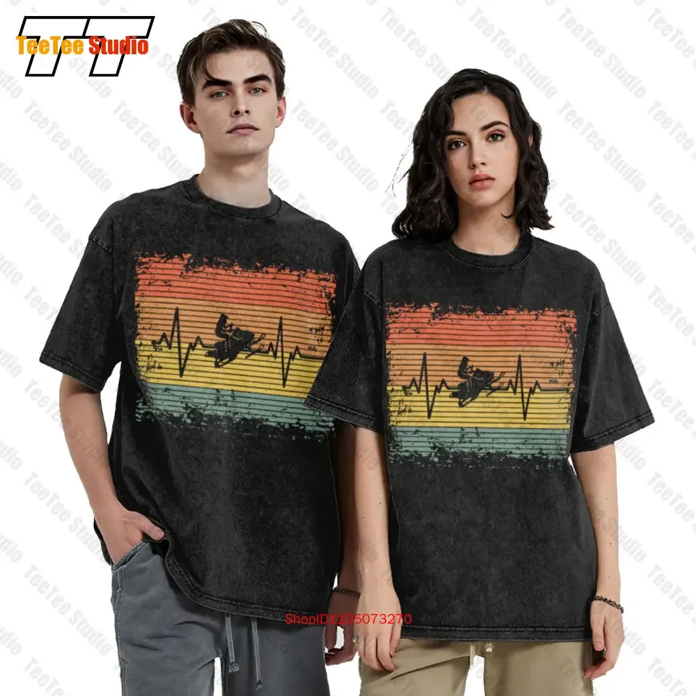 Heartbeat Snowmobile Men'S Clothes T Shirt For Men T-Shirt BX06