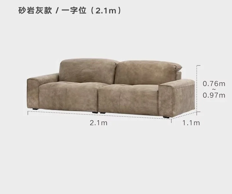 Leather fabric adjustable high backrest reliable head corner sofa