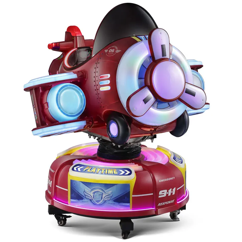 Coin Operated Children's Rocking Car Swing Airplane Game Machine Plastic Kiddie Ride on Stock for Shopping Mall