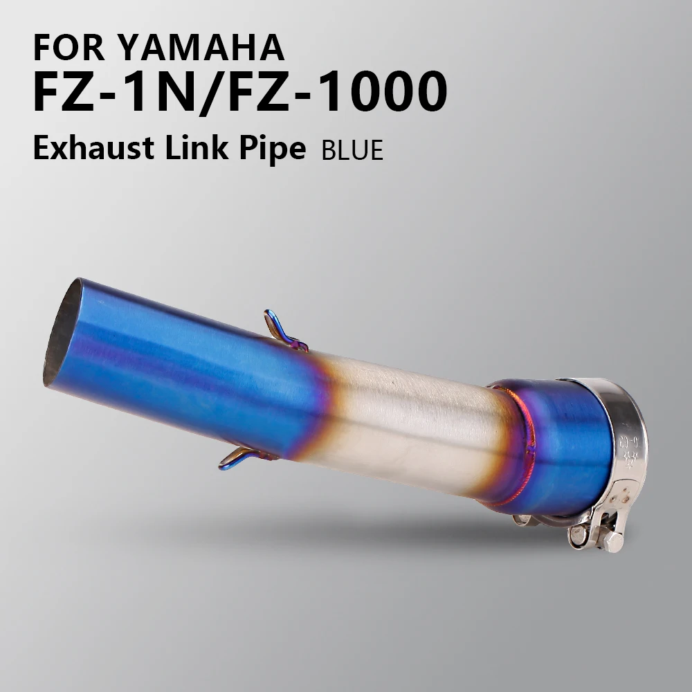 For YAMAHA FZ1 FZ1N FZ1000 Motorcycle Exhaust Modify Middle Link Pipe Escape Slip On Stainless Racing Elbow Tube 51MM interface