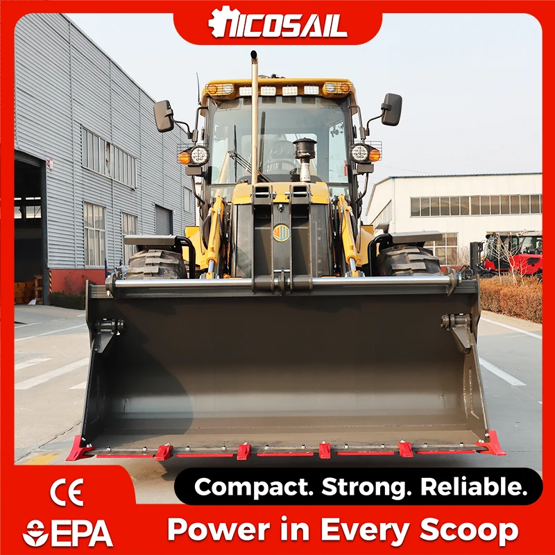 Farming Africa - Mini Backhoe Loader 4WD Traktor Kompak
