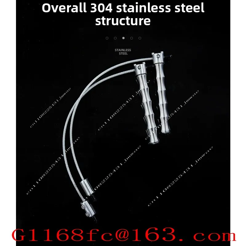 Stainless Steel Cordless Skipping Rope Professional Training Rope for Weight-bearing
