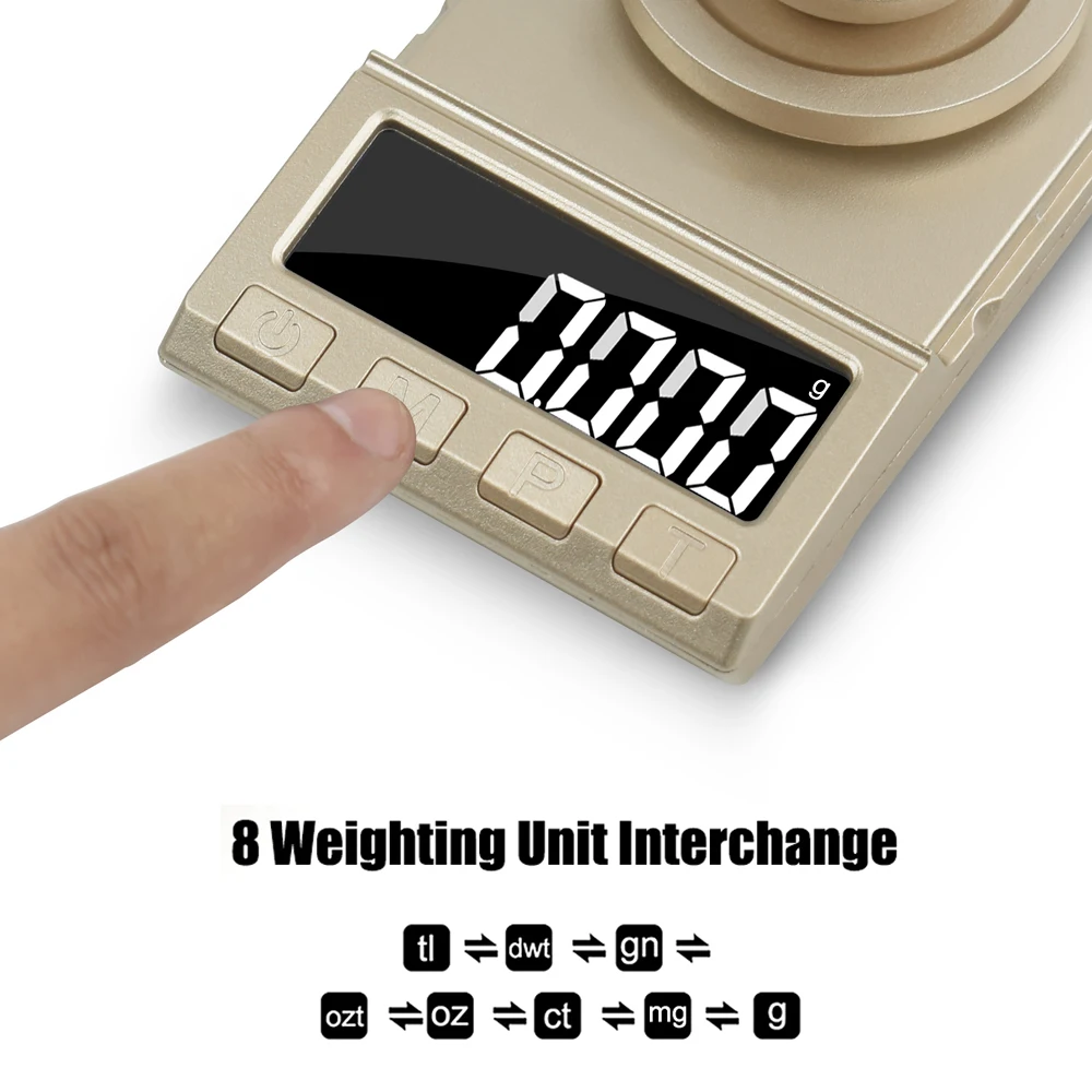 Newacalox 0,001g Präzisions-Digital waage 50g/200g/g Ausgleichs gewicht elektronische Schmuck waage USB-betriebenes medizinisches Wiegen