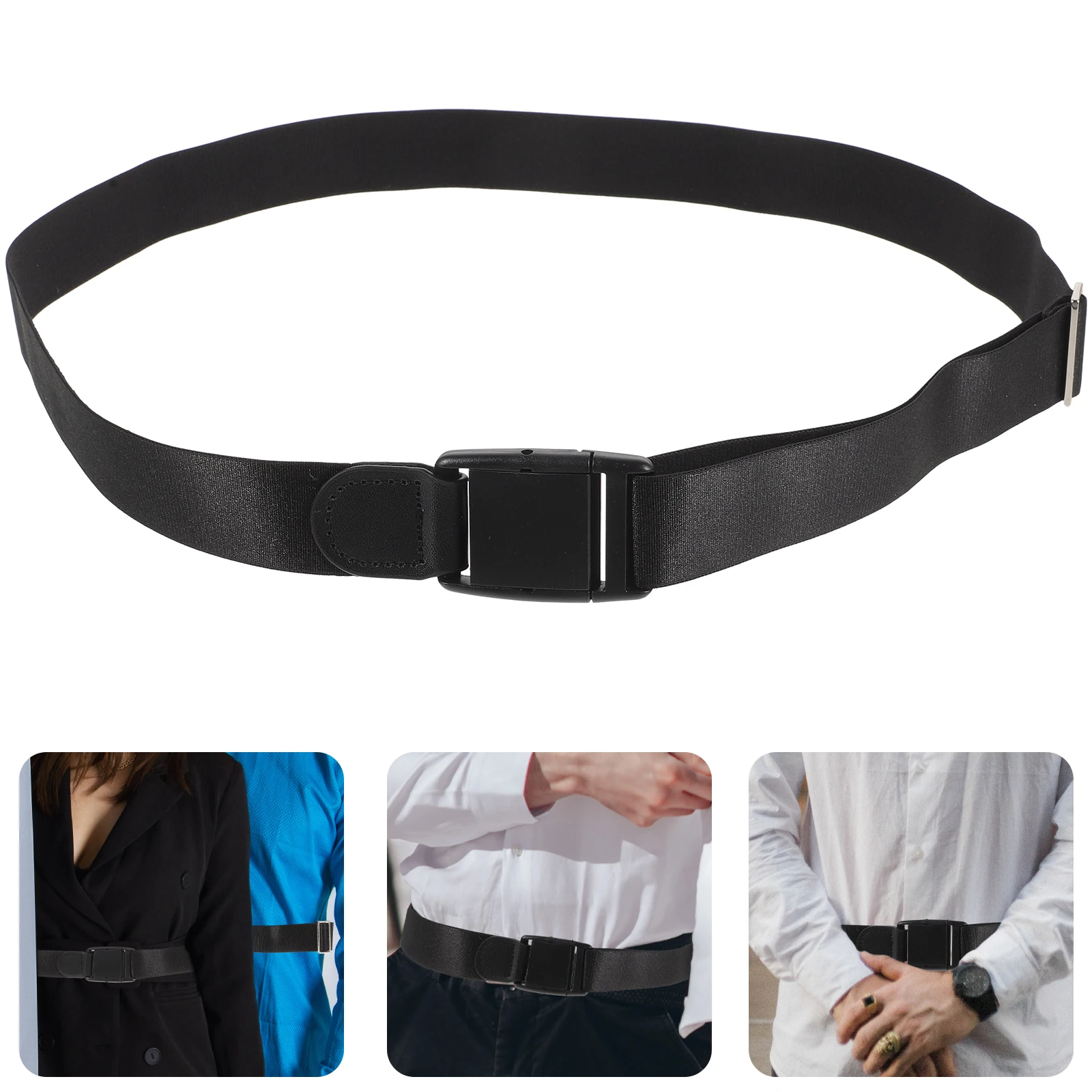 عدم الانزلاق المضادة للتجاعيد الأشرطة قفل القميص حزام البقاء مرونة النايلون الملابس الداخلية قابل للتعديل السراويل ملحق الحل العملي مكافحة #4