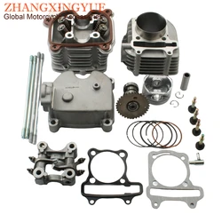 Scooter 61mm 4-Valve / 4V Big Bore High Performance Head Kit & Cylinder Block For GY6 GP110 125cc 150cc Upgrade to 180cc 157QMJ