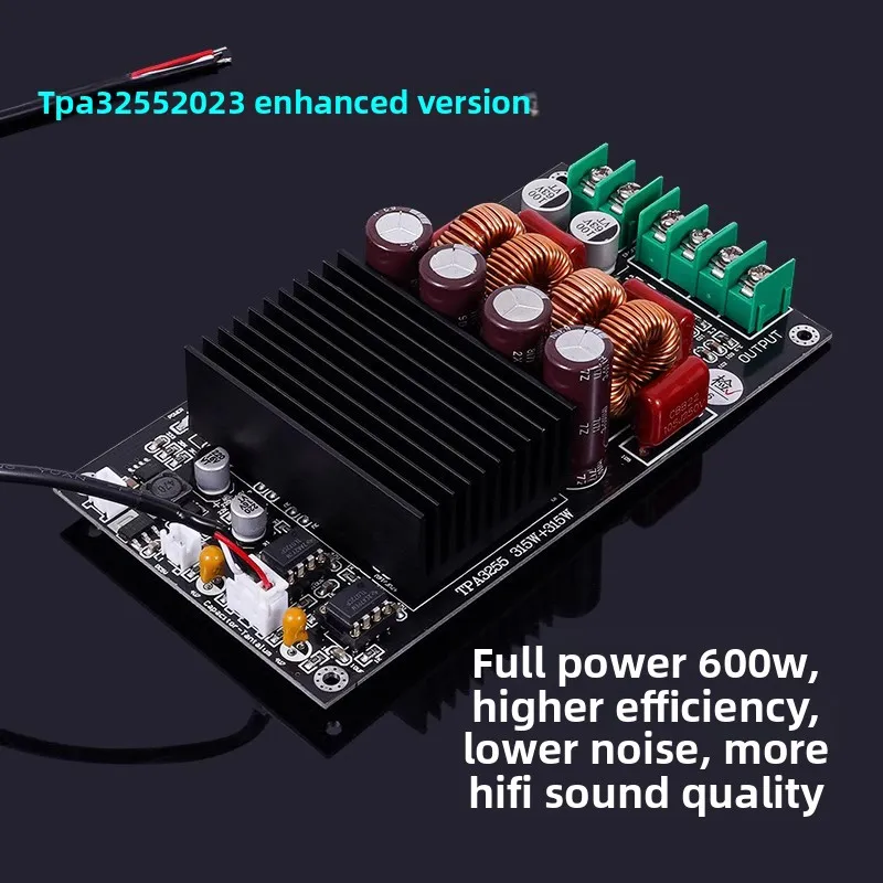 

SAMP-100 TPA3255 2x300W 600W Hi-Fi Digital Amplifier Board High Power 2-Channel