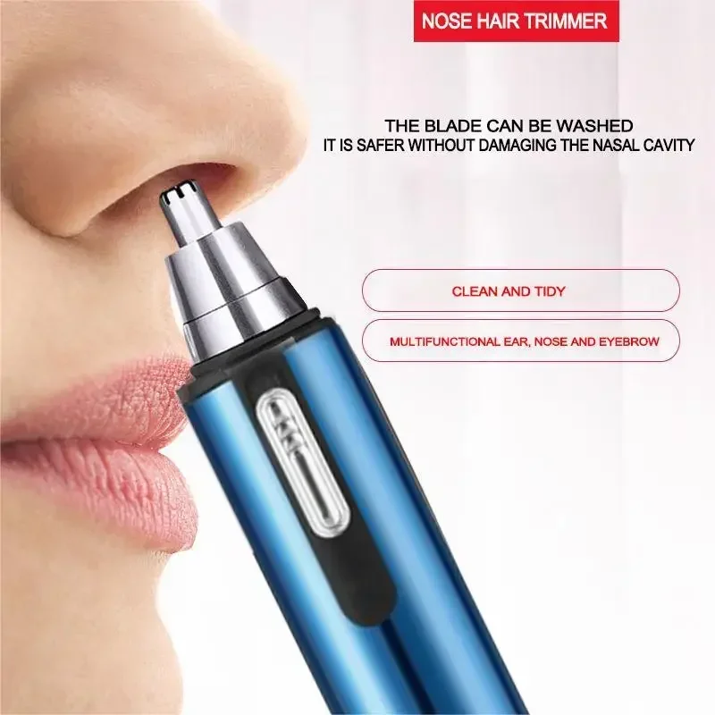 Electric Shaving Nose Ear Trimmer Safe Face Care Batteries Nose Hair Trimmer for Men Shaving Hair Removal Razor Beard