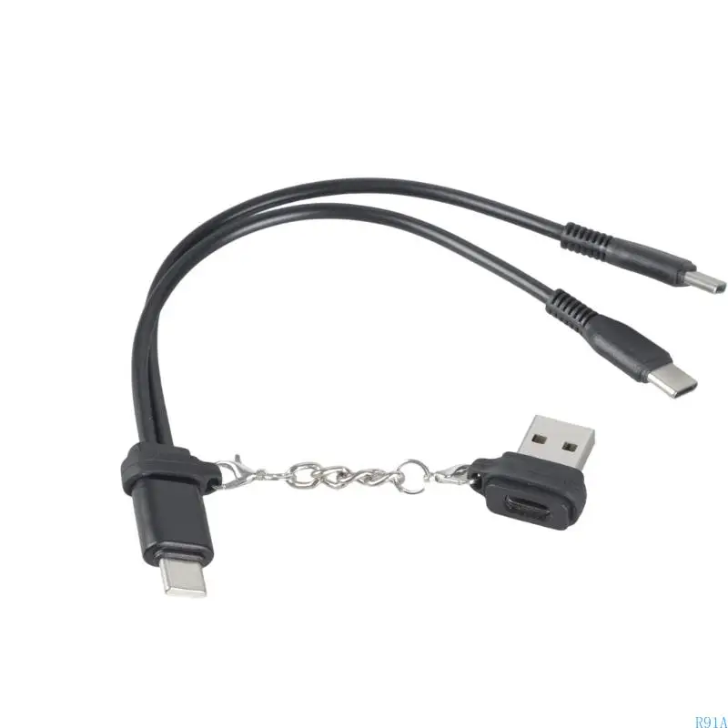 R91A منفذ مزدوج 5 فولت خط شحن USB إنشاء سلك ربط كثيف للاستخدام المستمر #3