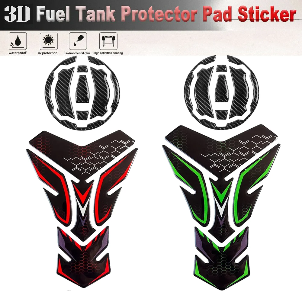 For Kawasaki Tank Pad Cover Sticker Motorcycle Accessories Versys Ninja Z Z900 Z650 Z400 ZX10R ZX6R ZX4RR ZX4R 1000 650 400 2024