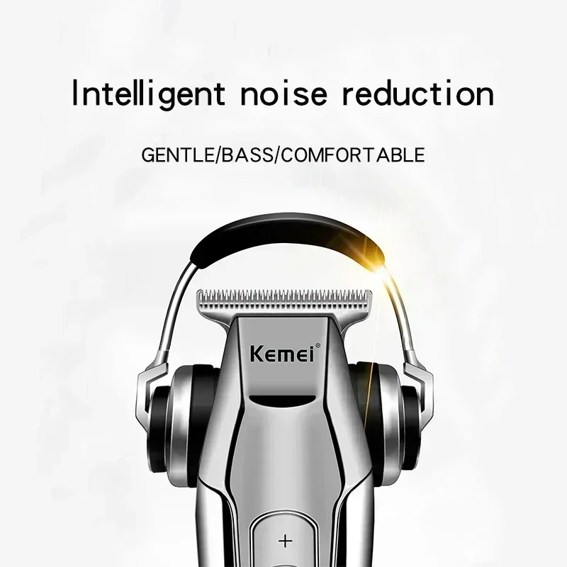 Kemei KM-5027 Professional Barber Cordless Electric Hair Clippers for Men USB Rechargeable Hair Trimmers Hair Cutting Machine image 6