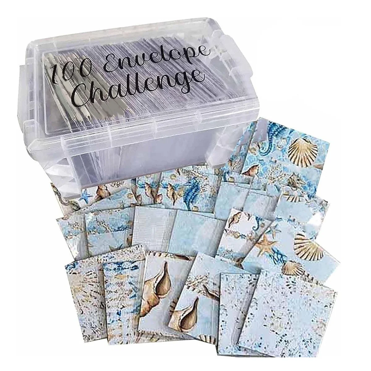 100 Envelopes Money Saving Challenge Box Kit, 100 Envelope Challenge perfect for 100 Day Savings Challenge