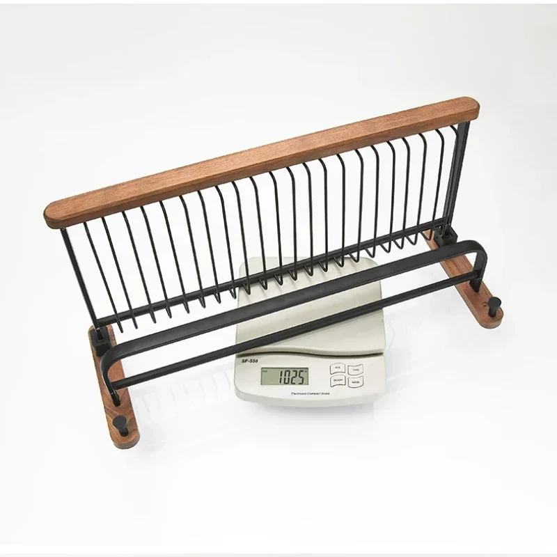 Wooden Towel Holder Non Punching Rack Waterproof Moisture-proof Bathroom Storager Foldable Shelves High Load-bearing Hanger