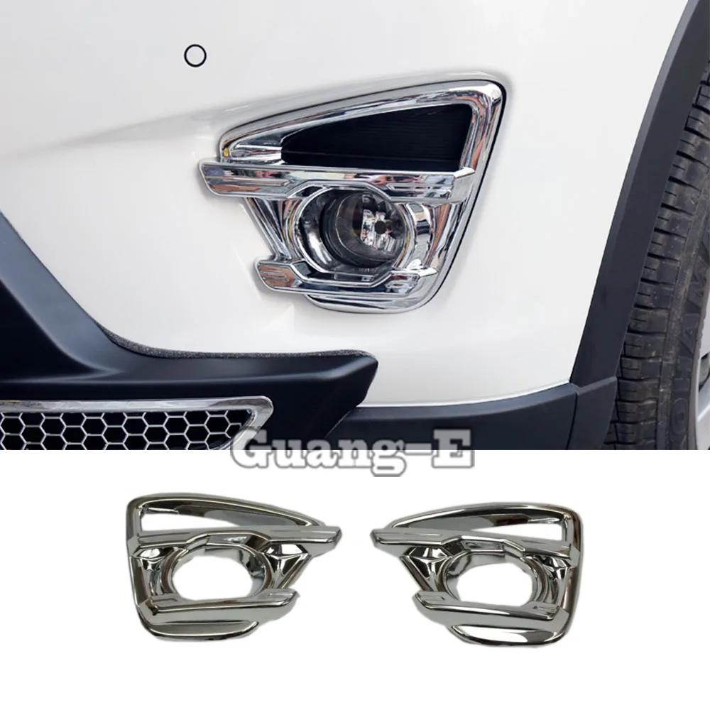 

Для Mazda CX-5 CX5 2012 2013 2014 2015 2016 передняя противотуманная фара для кузова автомобиля Стик Стильный ABS Хромированная Крышка отделка часть 2 шт.