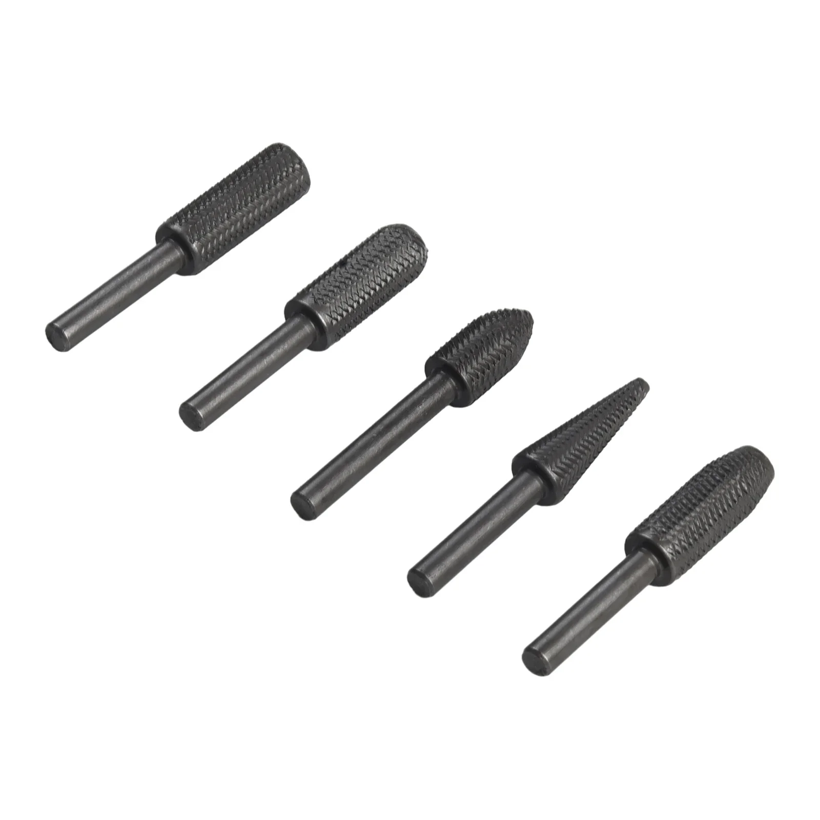 Achieve Professional Results, 5Pcs Rotary Rasp File Set for Metal, Wood, and Plastic Grinding, Assorted Sizes and Shapes