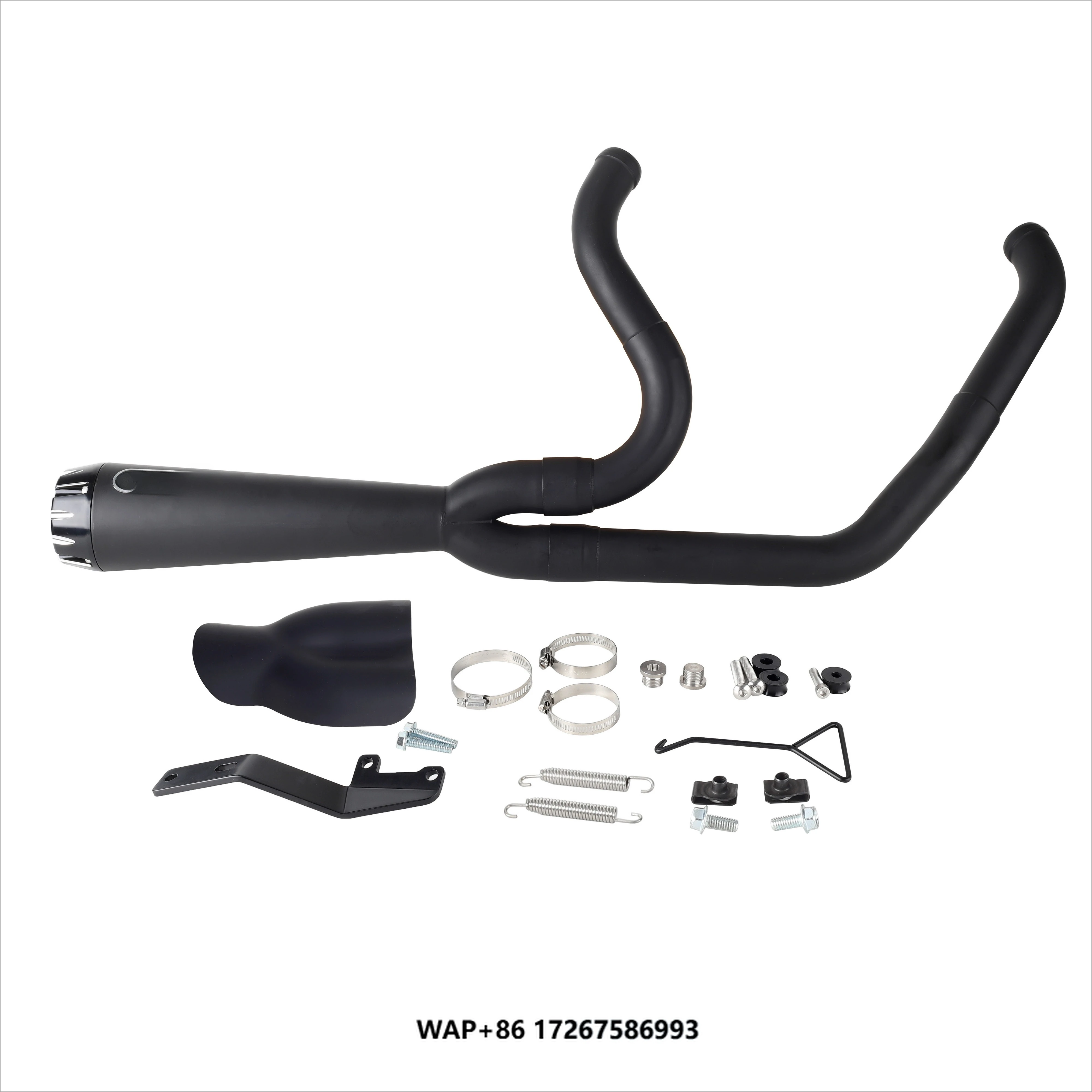 

High Performance 2 Into 1 Stainless Steel Exhaust System for Harley Softail Low Rider S Street Bob Standard 2018-2024