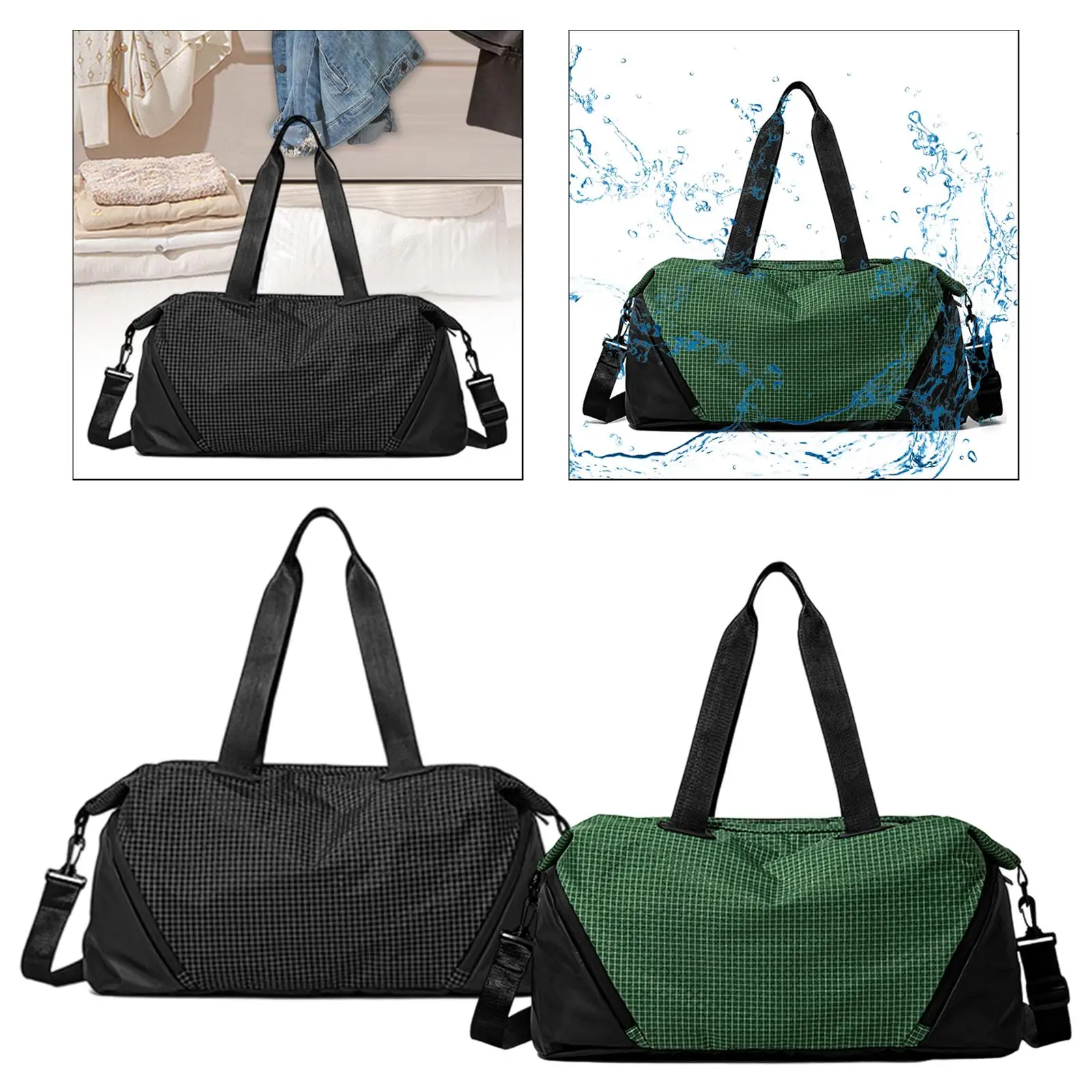 

Large Capacity Gym Bag Nylon Women's Sports Duffle Handbag Travel Tote Bag for Fitness Yoga Trip