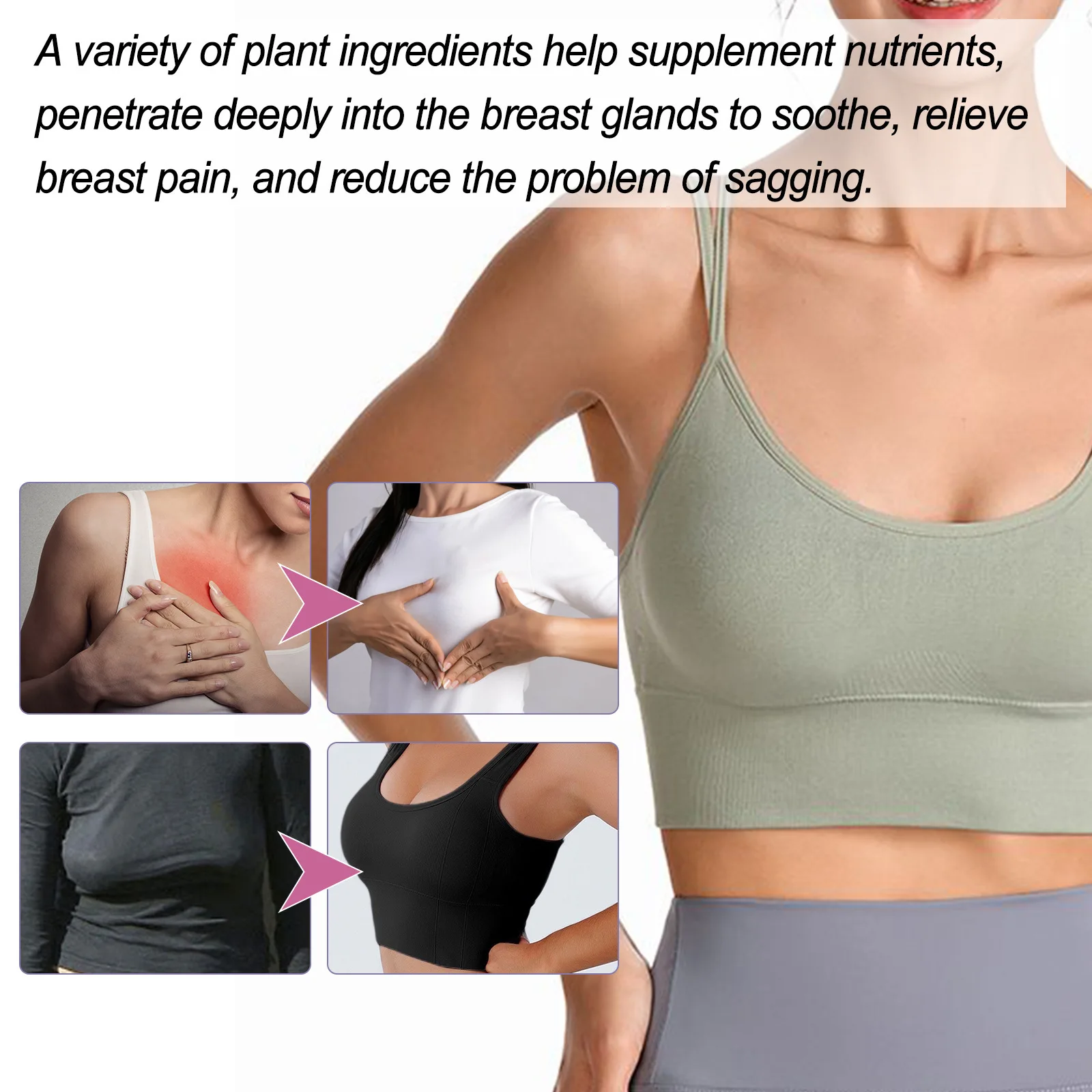 Breast Lifting Acupoint Patch Prevent Sagging Relieve Chest Distress Discomfort Promote Breast Regrowth Boobs Enhancement Patch