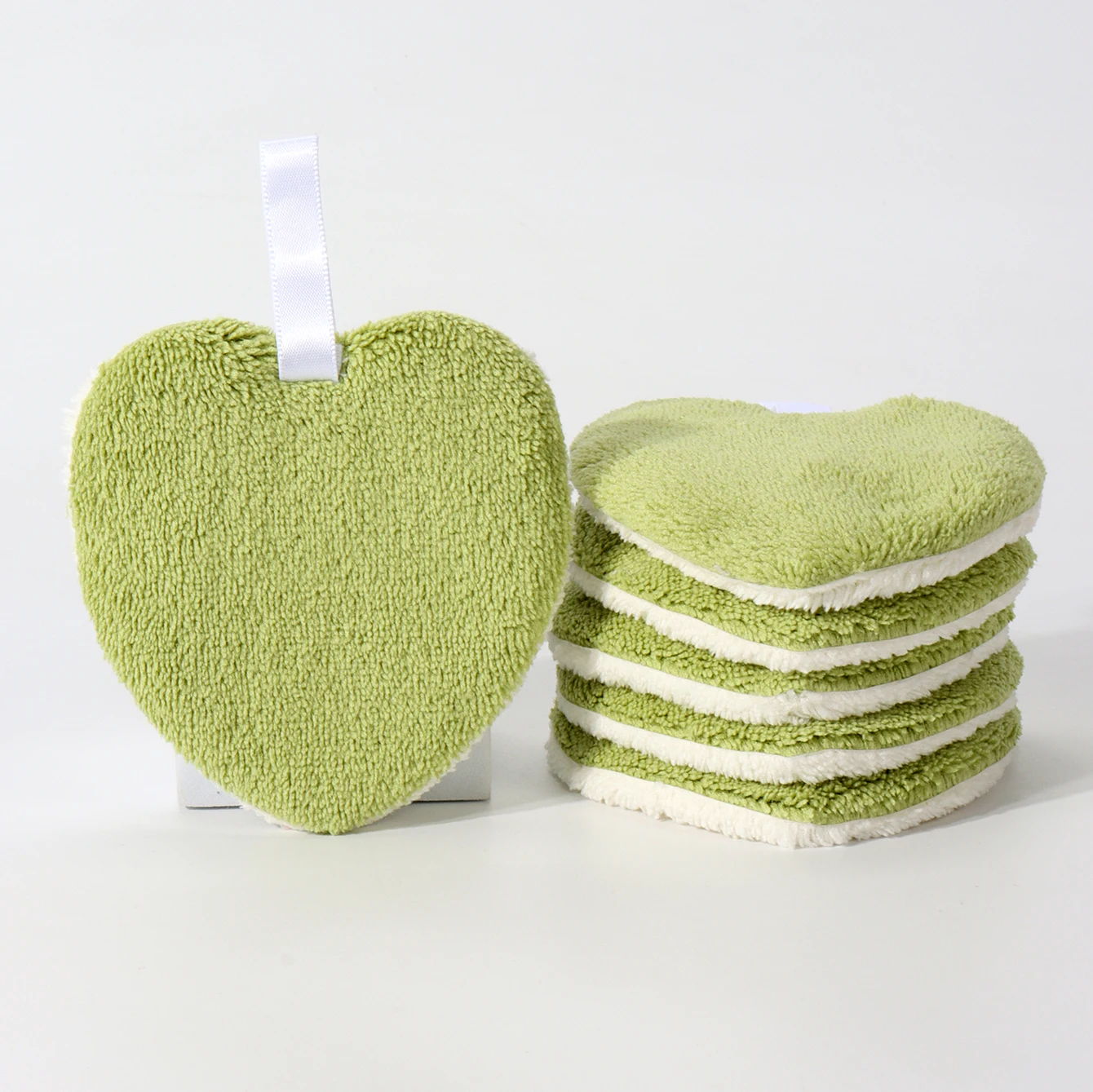 6 قطع من وسادات تنظيف الوجه وإزالة المكياج، وسادات إزالة المكياج قابلة لإعادة الاستخدام على الوجهين وقابلة للغسل، مناسبة لجميع أنواع البشرة #6