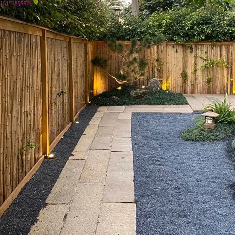 

Guardrail vegetable garden outdoor courtyard decoration outdoor anti-corrosion carbonized bamboo