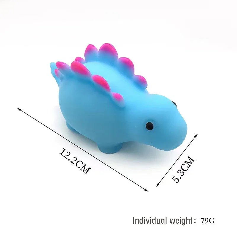 Simulation Kawai Cartoon Mini Stegosaurus Stress Relief Vent Autism Children Toy Fidgeting Toy TPR Creative Gift Cute Decoration