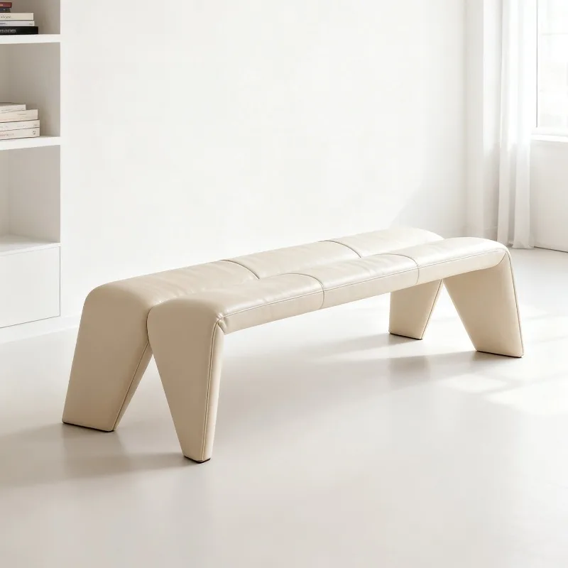 Italian-style bedside stool, light luxury and high-end household long sofa stool, cloakroom stool entry door, shoe change stool