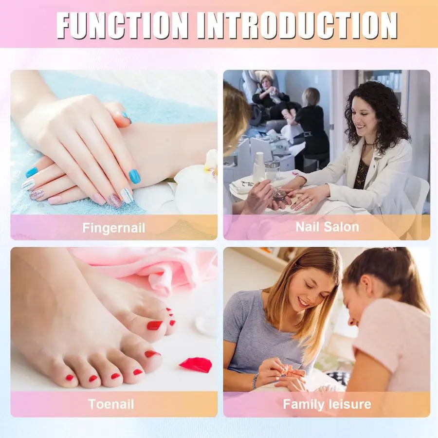 Taladro eléctrico para uñas acrílicas, juego de herramientas de lima de uñas eléctrica de 35000 RPM, pedic de manicura recargable EFile portátil