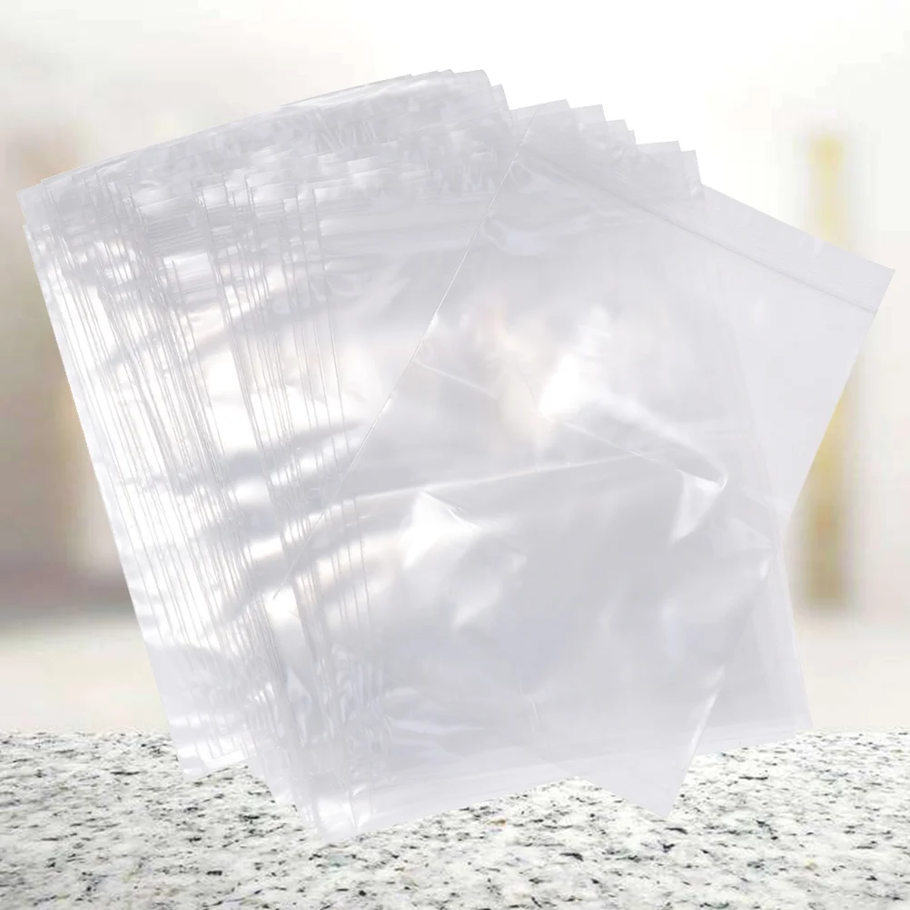 

100pcs Food Sealing Bag 10X15Cm Transparent Pe Resealable Storage Pouches For Candy Coffee Beans Dried Fruit Tea Nuts Baking