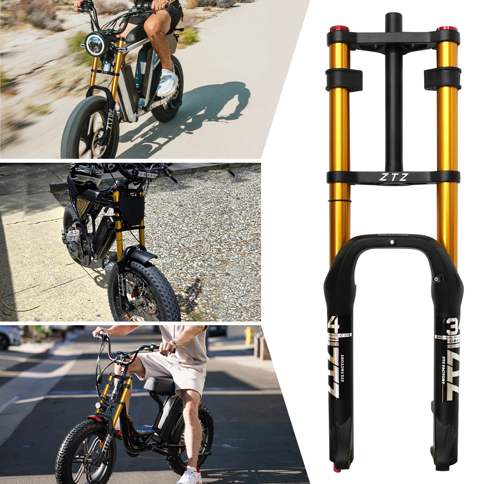 ZTZ 4.0 Fat Tire Bike Fork 180mm Travel