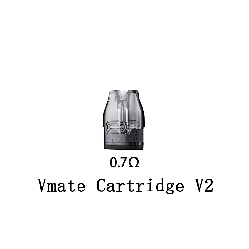 خرطوشة VOOPOO Vmate الأصلية ملء علوي 3 مل 0.4/0.7ohm وخرطوشة Vmate V2 0.7/1.2ohm لـ V.THRU Pro/Vmate Pro/Vmate i2