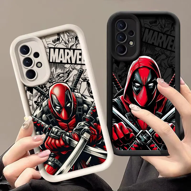 Swordsman Deadpool Marvel Case For Samsung Galaxy A57 A56 5G A37 A36 A17 A07 A26 A16 A06 A55 A52 A14 A73 A34 Soft Silicone Cover