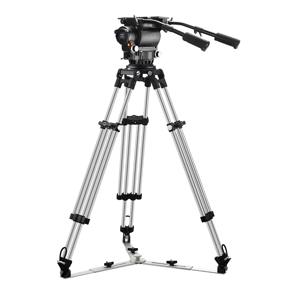 E-IMAGE MOTUS72 72kg Payload Professional Heavy Tripod Kit With New Designed  Base Fluid Head