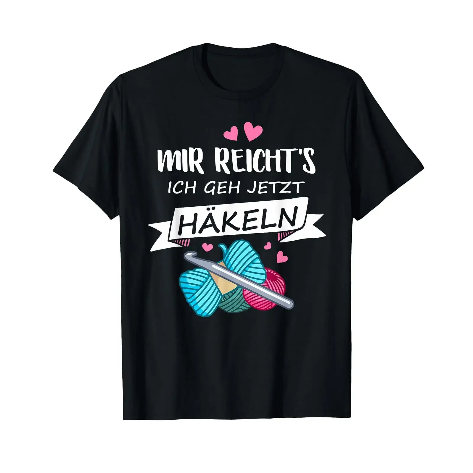Women's I've had enough I'm leaving now Crochet Knitting Sewing T Shirt vintage Washed Stylish Stretched Casual homme Versatile