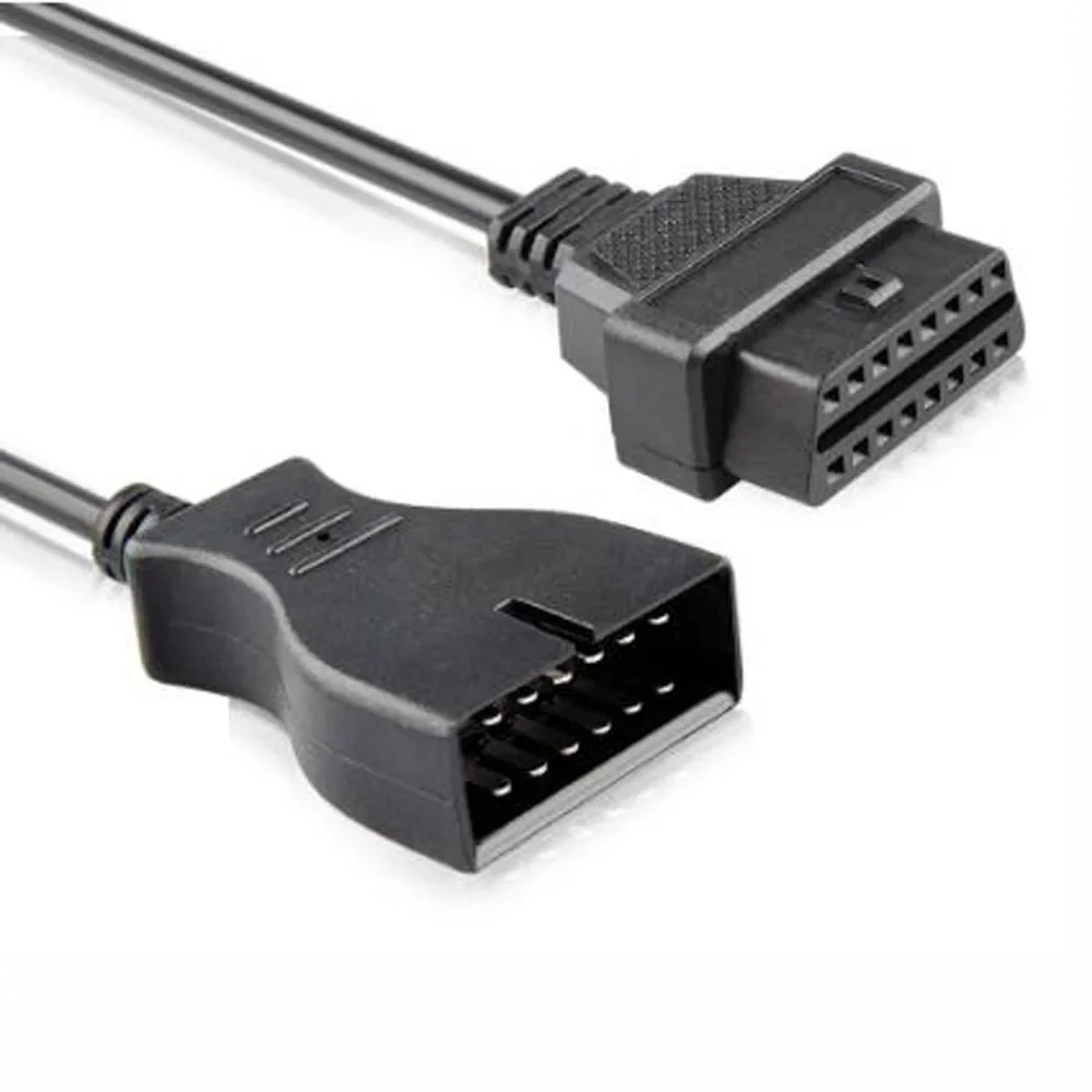 Cars OBD2 Extension Cable Connector Adapter for GM 12 Pin To 16 Pin Auto Diagnostic Cable for GM/Daewoo Vehicles Car Adapte