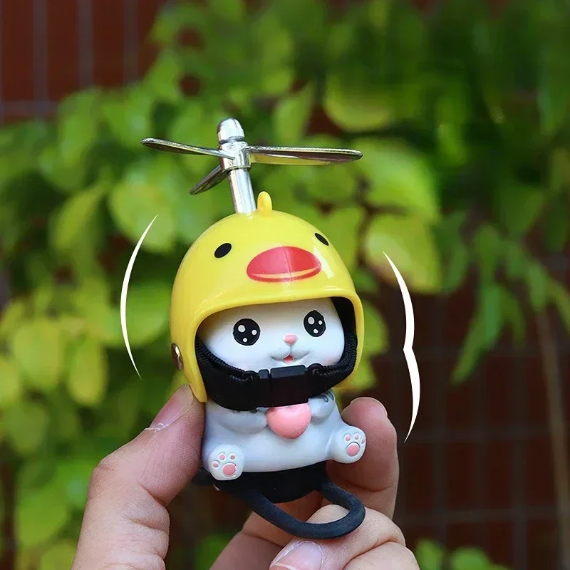 1PC Cute Kitten Bike Handlebar Decor Resin Plush Ornament for Electric Bike Motorcycle Scooter MTB Adorable Cycling Accessory