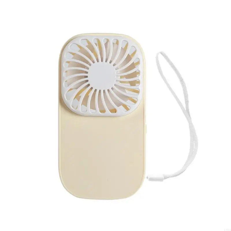 L9NA Portable Miniature Fan With Lanyard for In Purse Or Backpack Easily