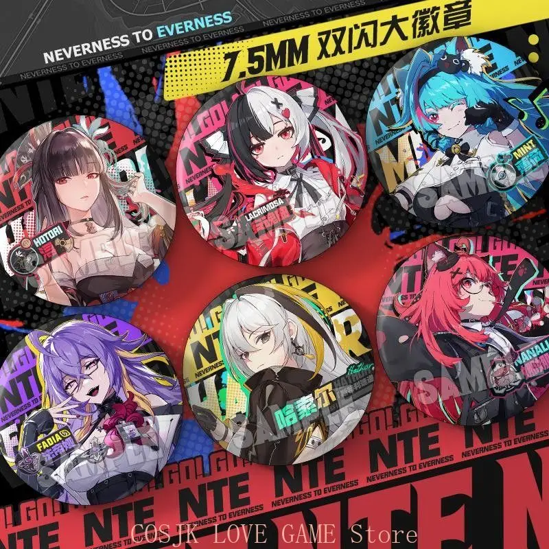 Anime Neverness to Everness Lacrimosa Mint Fadia Hathor Nanally Coluccis Xun ‌   Broche con insignia NTE, accesorios para ropa, Itabag, regalos
