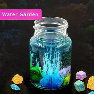 1pc DIY Magic Garden Sodium Silicate Growth Stones Kit, Crystal Garden Science Experiment for Car Decor, Plastic Material 2025