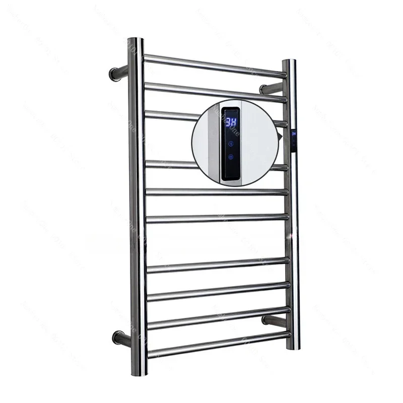 Luxurious Electric Wall Mounted Towel Warmer Rail Heated Rack 304 stainless steel Fashion Square towel warmer for bathroom